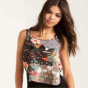 ADIDAS Farm Rio Multi Print Floral Tank Top
